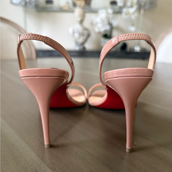 Christian Louboutin Marylin Nude Slingback Heels - Picture 5 of 10